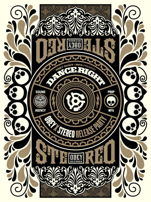 SHEPARD FAIREY - "OBEY - MFG - STEREO Collab "