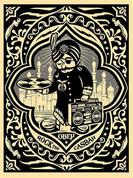 SHEPARD FAIREY - "Rock The Casbah" Blk