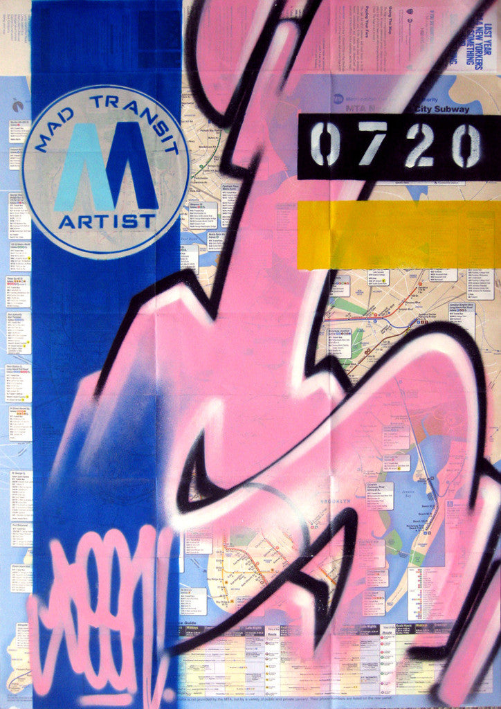 GRAFFITI ARTIST SEEN -  "MAD TRANSIT" NYC Map
