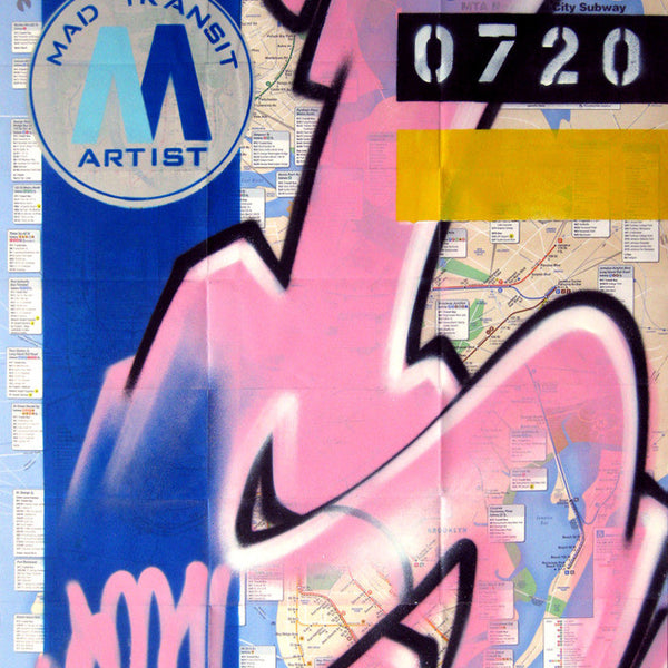 GRAFFITI ARTIST SEEN -  "MAD TRANSIT" NYC Map
