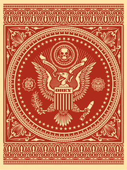 SHEPARD FAIREY - "Presidential Seal" Red