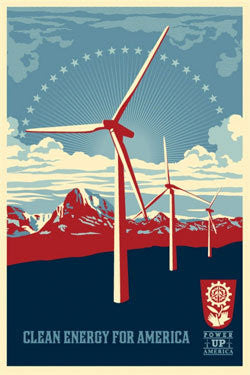 SHEPARD FAIREY - "Power up Windmill"