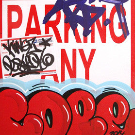 COPE 2 - "Red Classic Bubble 36" No Parking Sign