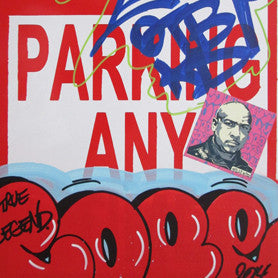 COPE 2 - "Red Classic Bubble 35" No Parking Sign