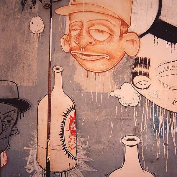 DAVE SCHUBERT - Detail of Twist Mural 1998