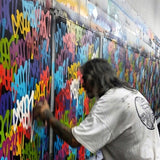 SEEN  -  "Large Multi Tags and Pink Multi tags"  Aerosol on  Canvas