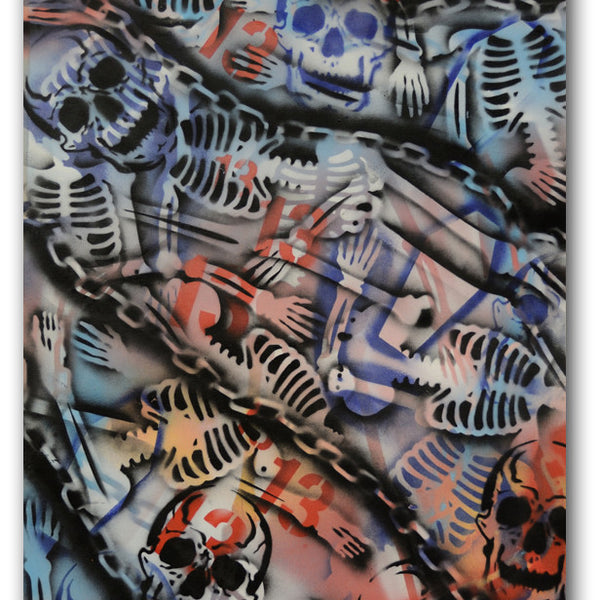 SEEN  "Skulls & Bones" Painting