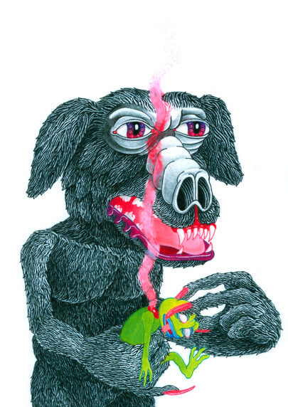 版画 Blue Furry Family print by Matt Furie Matt Furie 版画 Blue Furry Family print by Matt Furie Matt Furie