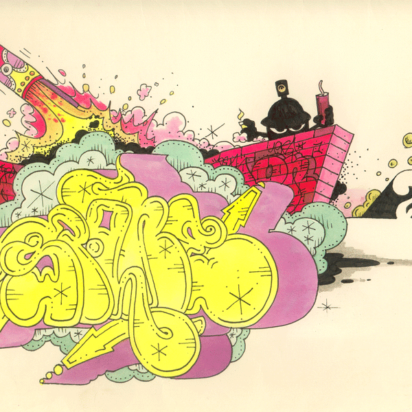 SPONE - "Untitled"  Black Book drawing