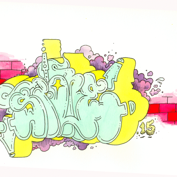 SPONE - "Untitled" Black Book drawing