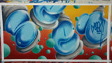 GRAFFITI ARTIST SEEN  -  "Bubble Cans"  Aerosol on  Canvas